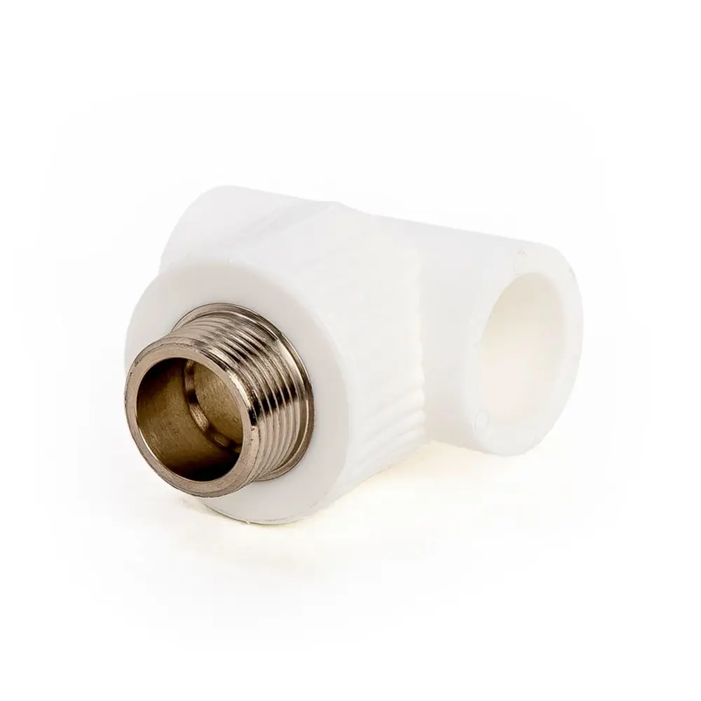 Фото Тройник комбинированный Lammin НР 20x1/2" полипропилен Фото Тройник комбинированный Lammin НР 20x1/2" полипропилен