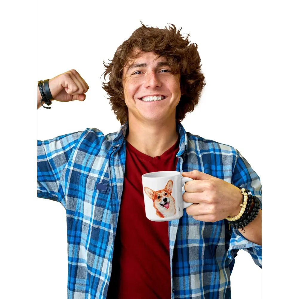 Фото 2 Кружка 420 мл Priority Вельш-Корги фарфор цвет разноцветный