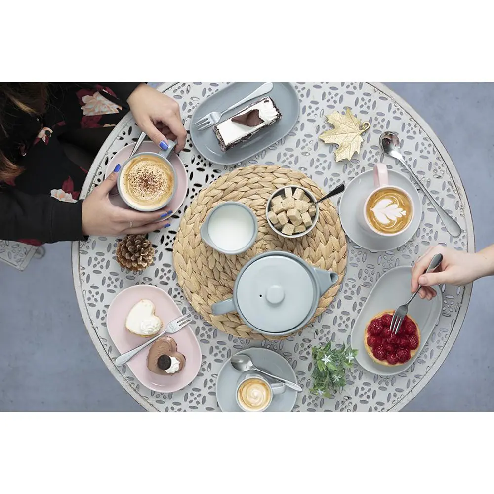 Фото 3 Блюдце круглое Typhoon Cafe Concept 14 см керамика цвет серый Фото 3 Блюдце круглое Typhoon Cafe Concept 14 см керамика цвет серый