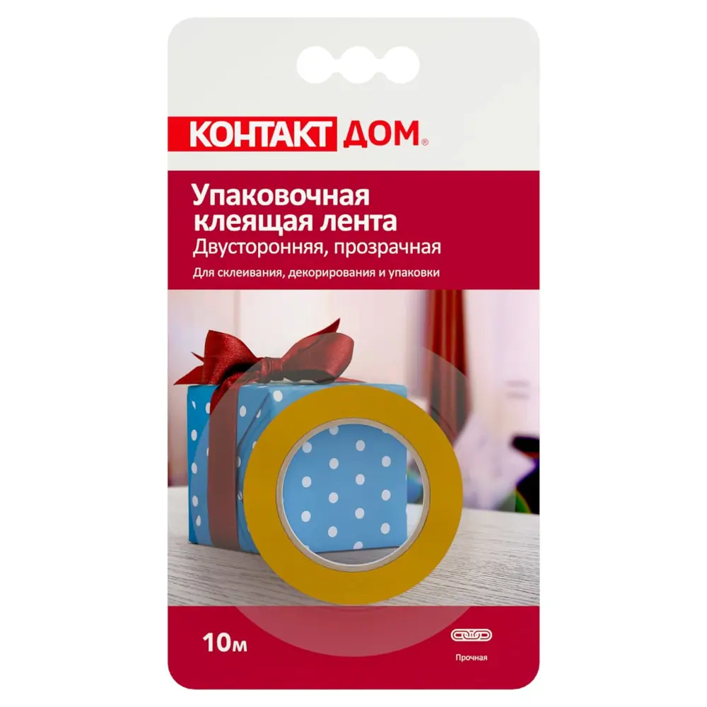 Фото Лента клеящая КОНТАКТ ДОМ 23711 двусторонняя 24 мм х 10 м Фото Лента клеящая КОНТАКТ ДОМ 23711 двусторонняя 24 мм х 10 м