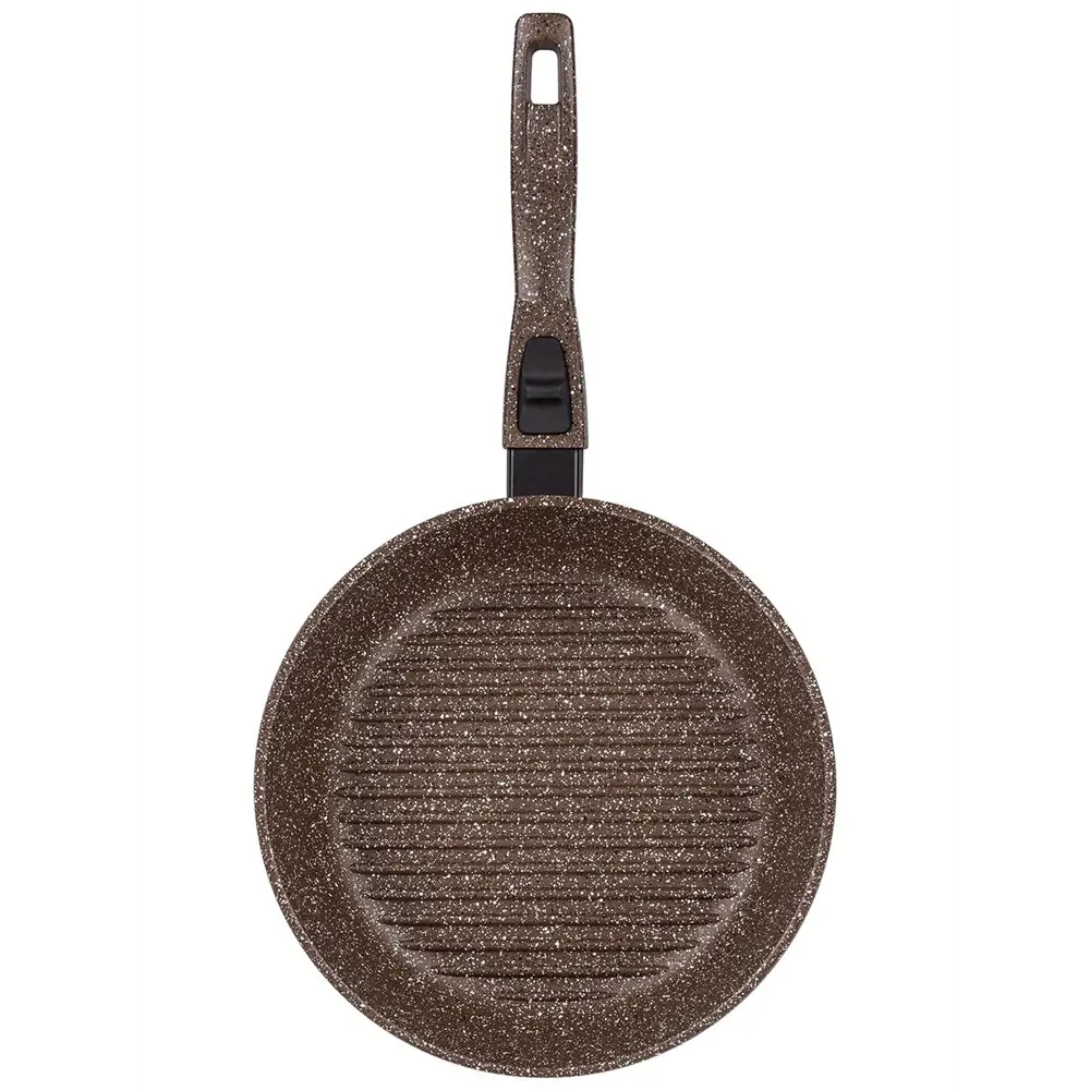 Фото 5 Сковорода Elan gallery Гриль 24 см алюминий нет без крышки цвет коричневый Фото 5 Сковорода Elan gallery Гриль 24 см алюминий нет без крышки цвет коричневый