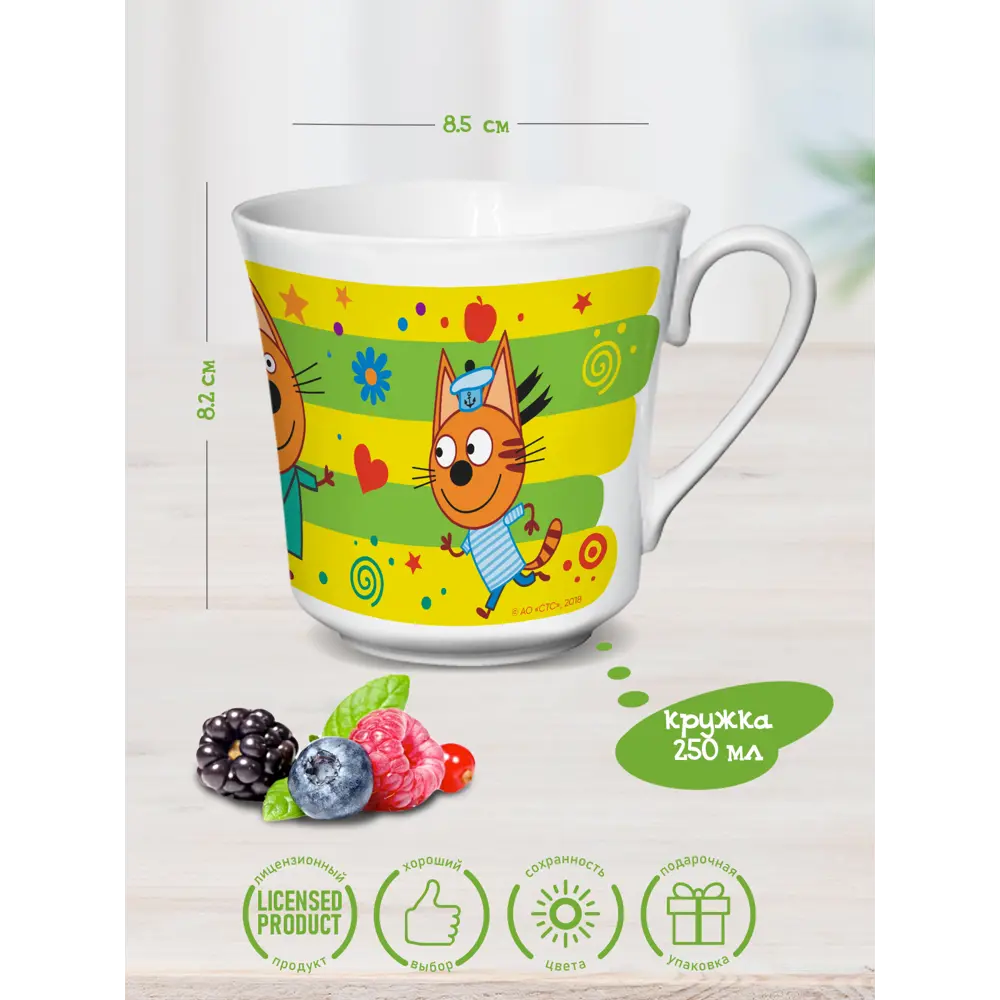 Фото 7 Наборы посуды Priority Три кота Зеленый фарфор 3 предмета 4 персона цвет разноцветный Фото 7 Наборы посуды Priority Три кота Зеленый фарфор 3 предмета 4 персона цвет разноцветный