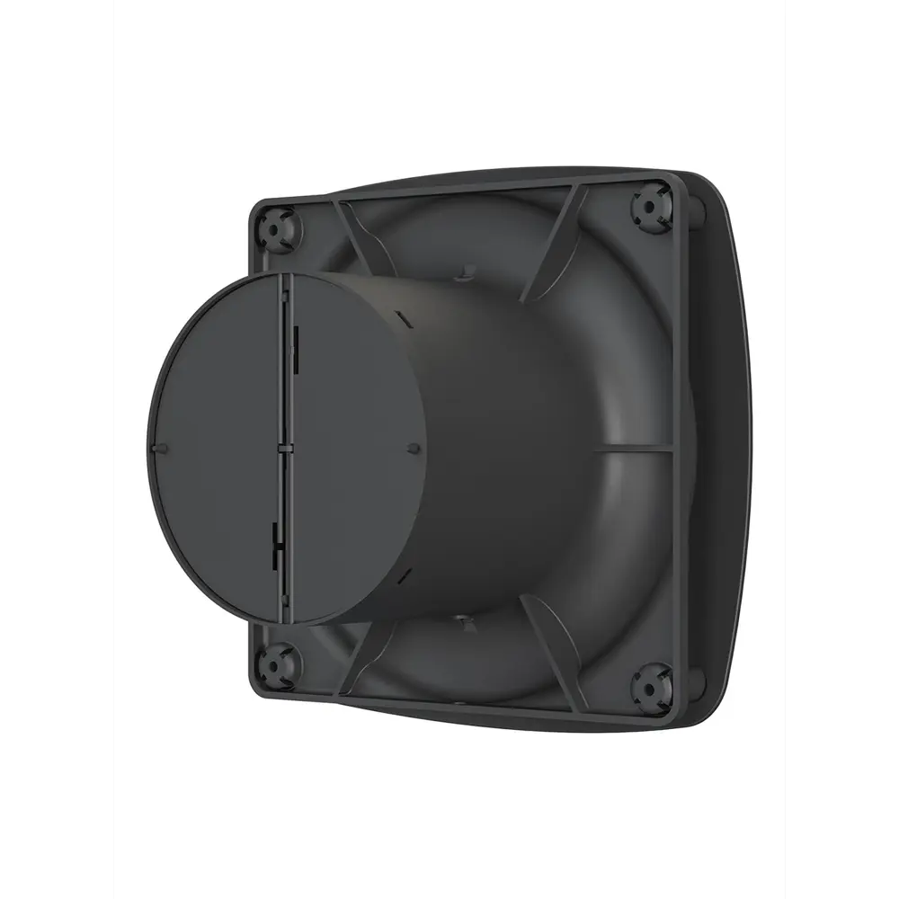 Фото 3 Вентилятор вытяжной накладной Diciti RIO Matt black D100 мм 32 дБ 100 м³/ч обратный клапан цвет черный матовый Фото 3 Вентилятор вытяжной накладной Diciti RIO Matt black D100 мм 32 дБ 100 м³/ч обратный клапан цвет черный матовый
