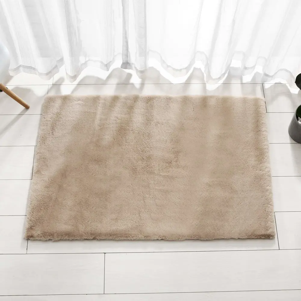 Фото 4 Набор ковриков Sofi De MarkO Camilla 60x100 и 50x70 см цвет светло-бежевый Фото 4 Набор ковриков Sofi De MarkO Camilla 60x100 и 50x70 см цвет светло-бежевый