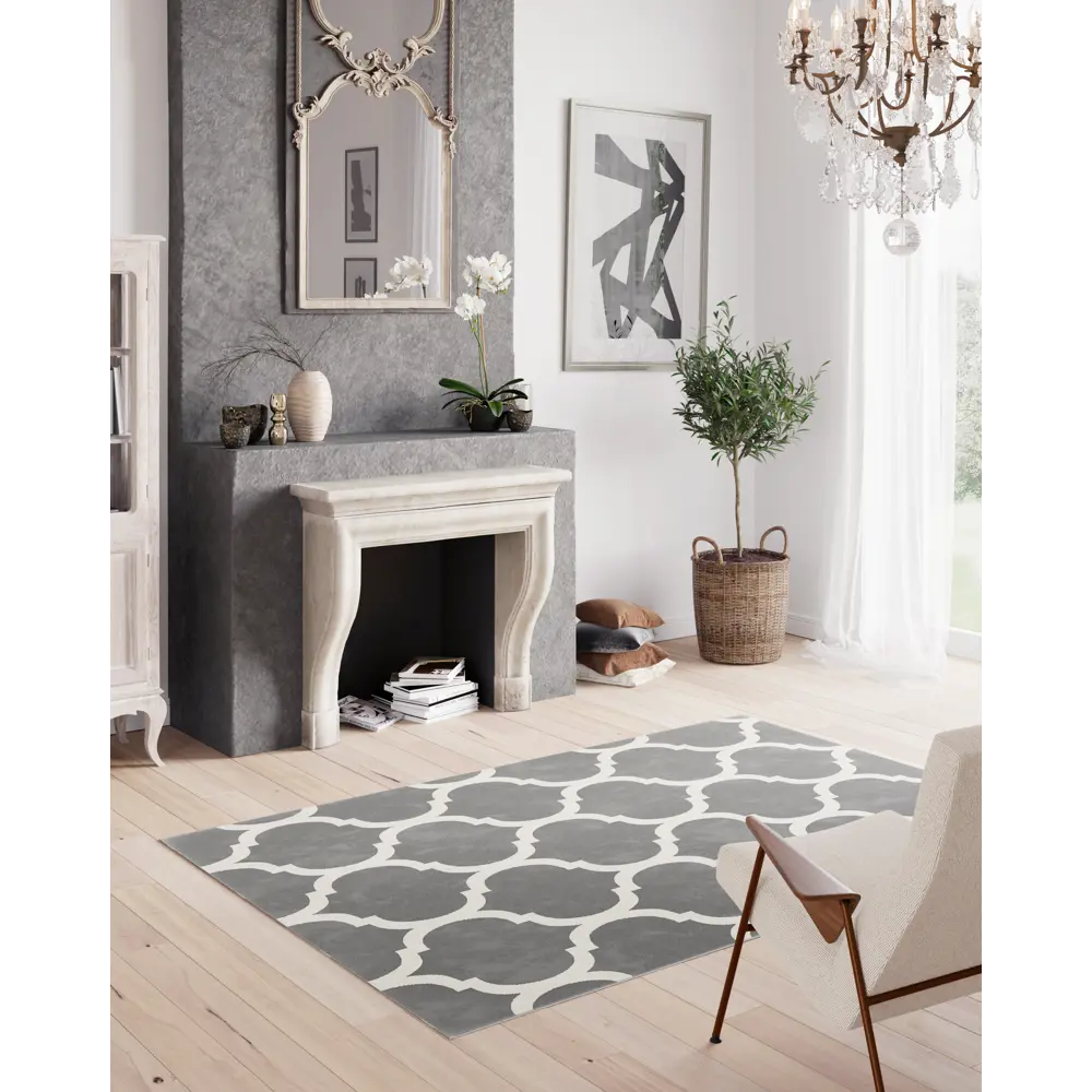 Фото 2 Ковер полипропилен Balta Rugs Canvas 18218/671 160x230 см цвет серый Фото 2 Ковер полипропилен Balta Rugs Canvas 18218/671 160x230 см цвет серый