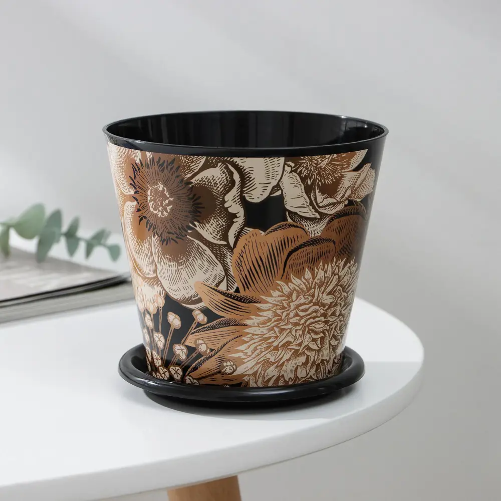 Фото 3 Горшок цветочный 7306171 Доляна 12 см 0.8 л пластик разноцветный Фото 3 Горшок цветочный 7306171 Доляна 12 см 0.8 л пластик разноцветный