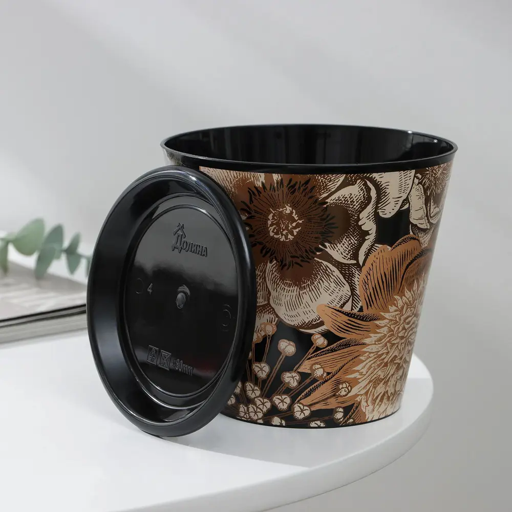 Фото 4 Горшок цветочный 7306171 Доляна 12 см 0.8 л пластик разноцветный Фото 4 Горшок цветочный 7306171 Доляна 12 см 0.8 л пластик разноцветный