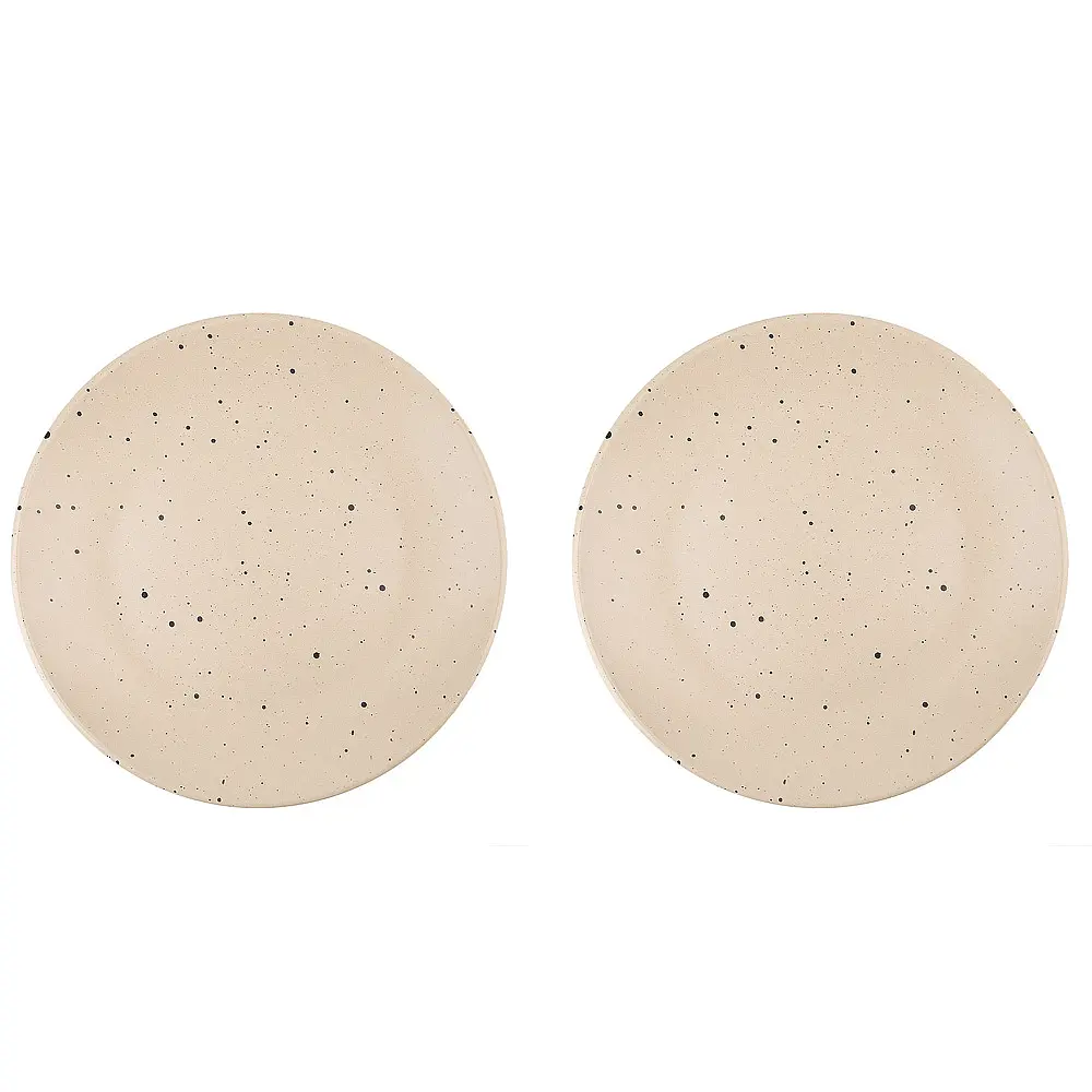 Фото Набор тарелок Nouvelle Песчаная крошка 19 см керамика цвет бежевый Фото Набор тарелок Nouvelle Песчаная крошка 19 см керамика цвет бежевый