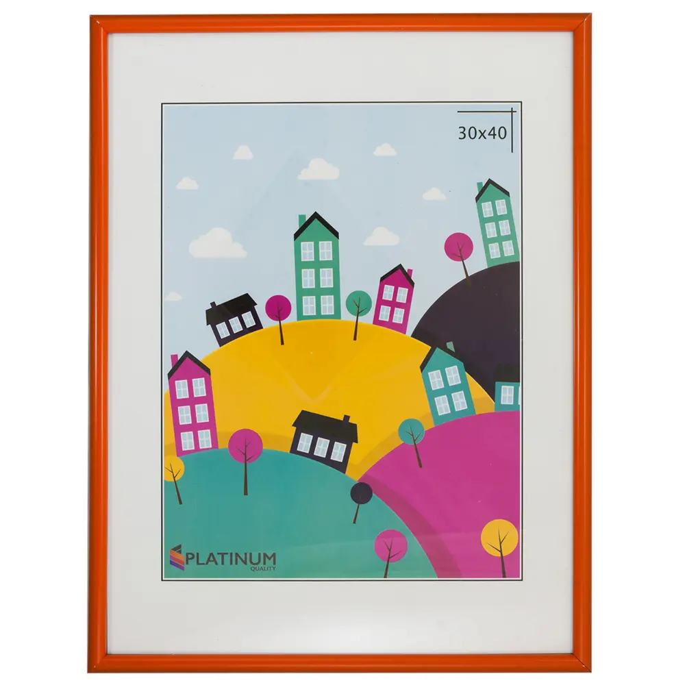 Фото Рамка Platinum Палитра PO30x40, 30x40 см, пластик, цвет оранжевый Фото Рамка Platinum Палитра PO30x40, 30x40 см, пластик, цвет оранжевый
