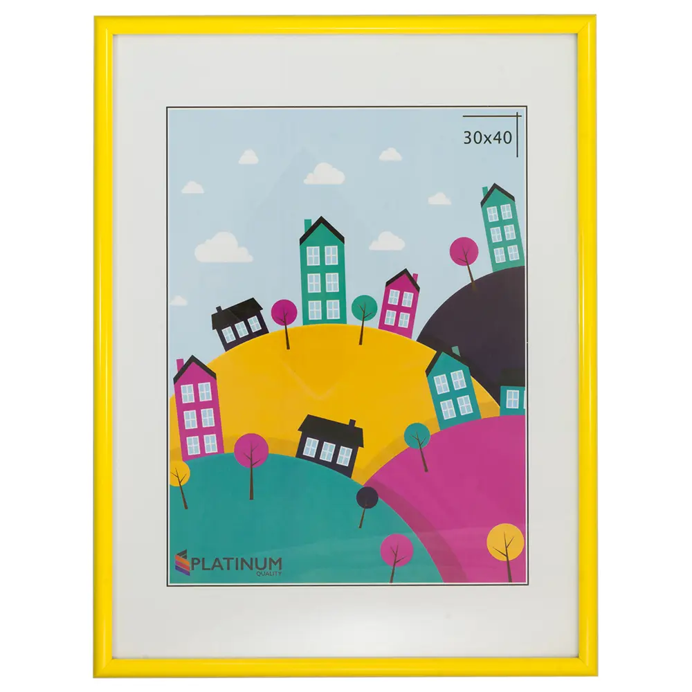 Фото Рамка Platinum Палитра PY30x40, 30x40 см, пластик, цвет желтый Фото Рамка Platinum Палитра PY30x40, 30x40 см, пластик, цвет желтый