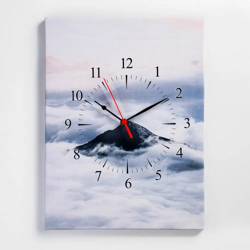 Фото Часы настенные Simaland "Горы в облаках" плавный ход 30x40 см Фото Часы настенные Simaland "Горы в облаках" плавный ход 30x40 см