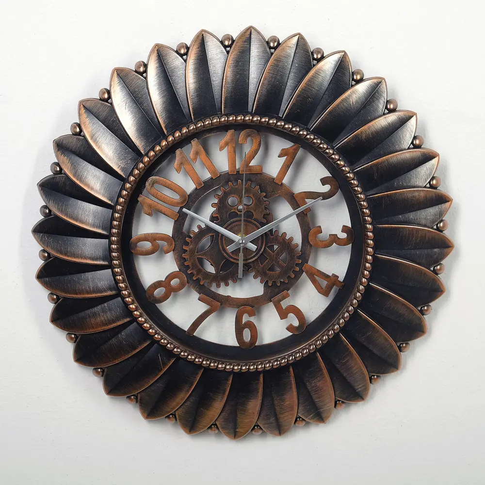 Фото Часы настенные Simaland Интерьер "Шестеренки" d=40 см