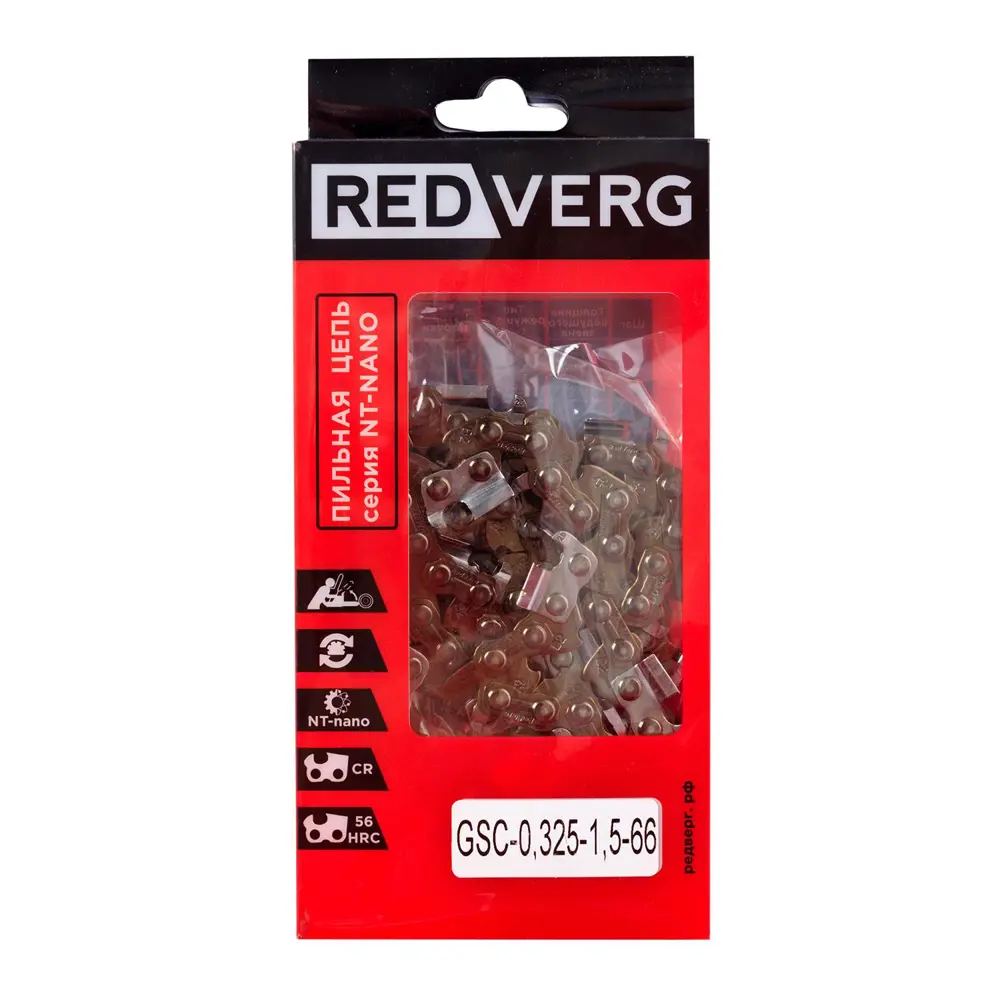 Фото Цепь для цепной пилы RedVerg GSC-0.325-1.5-66 66 звеньев Фото Цепь для цепной пилы RedVerg GSC-0.325-1.5-66 66 звеньев