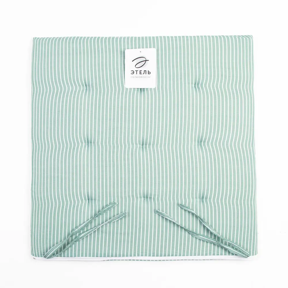 Фото Подушка на стул Этель Классика 40x40 см цвет зеленый