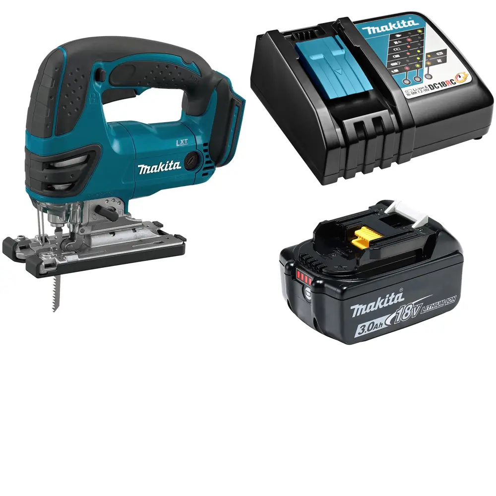Фото Лобзик аккумуляторный Makita LXT DJV180RF, 18 В Li-Ion 1х3 Ач Фото Лобзик аккумуляторный Makita LXT DJV180RF, 18 В Li-Ion 1х3 Ач