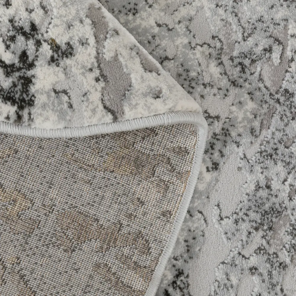 Фото 3 Ковер полипропилен Almira Т068077 160x160 см цвет серый, золотой