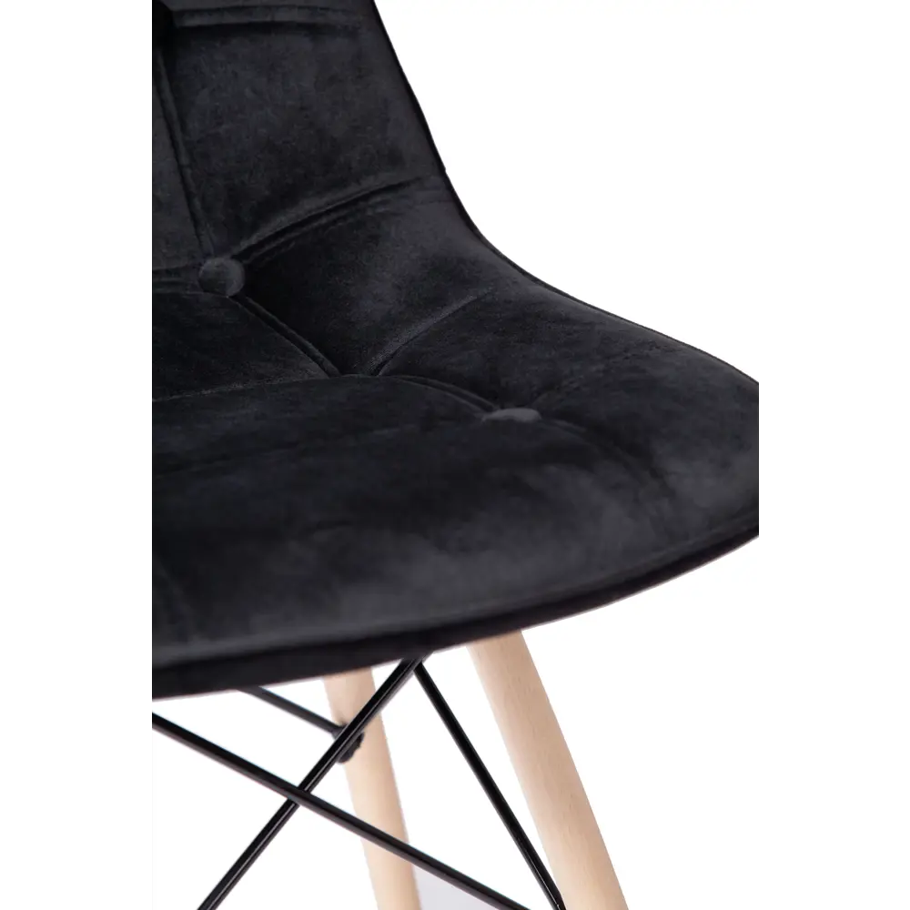 Фото 3 Стул Redblack 301K Alex soft B-4 Black Velvet пластик цвет черный Фото 3 Стул Redblack 301K Alex soft B-4 Black Velvet пластик цвет черный