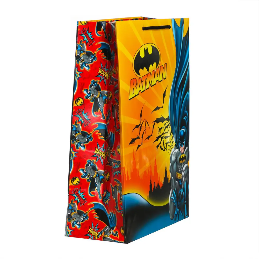 Фото 3 Пакет подарочный ND Play Batman 220x310x100 мм цвет красно-жёлтый Фото 3 Пакет подарочный ND Play Batman 220x310x100 мм цвет красно-жёлтый