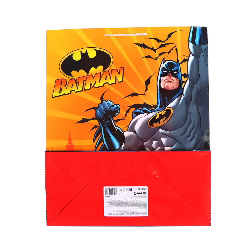Фото 5 Пакет подарочный ND Play Batman 335x406x155 мм цвет красно-жёлтый Фото 5 Пакет подарочный ND Play Batman 335x406x155 мм цвет красно-жёлтый