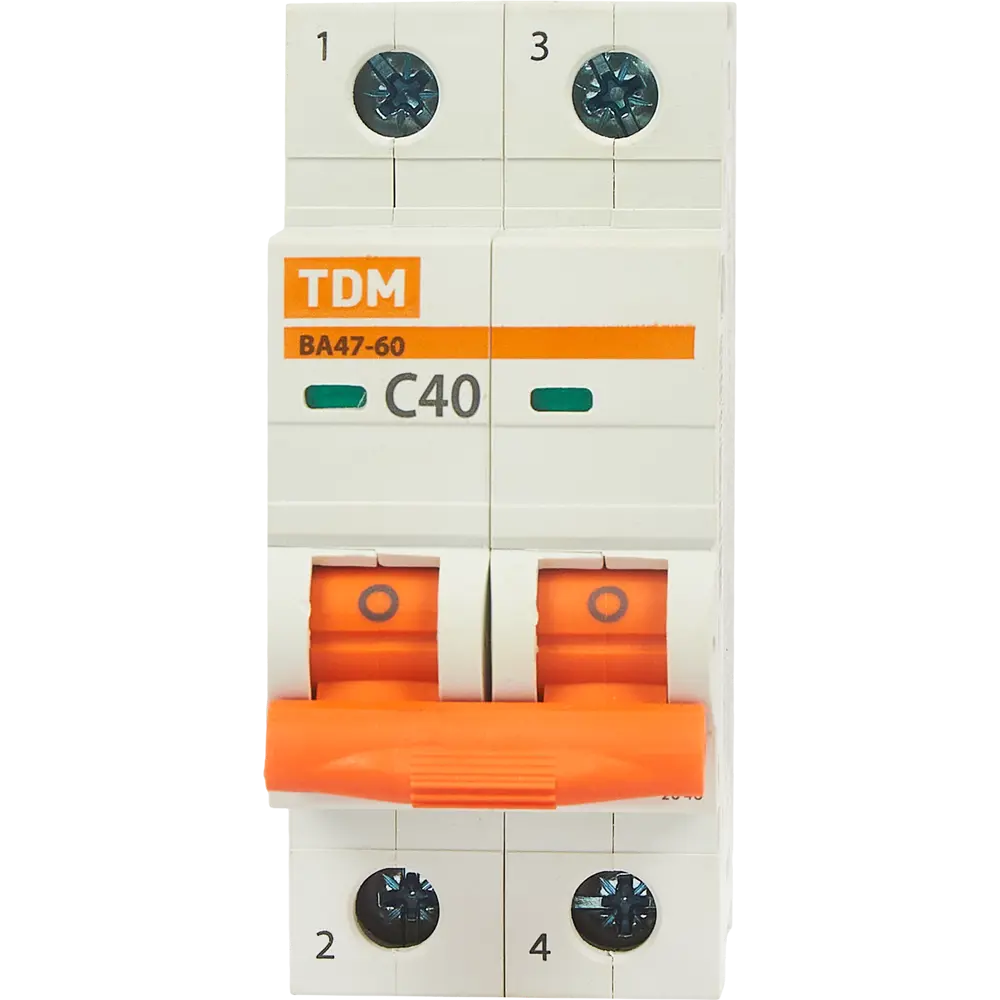 Фото 2 Автоматический выключатель TDM Electric ВА47-60 2P C40 А 6 кА SQ0223-0097 Фото 2 Автоматический выключатель TDM Electric ВА47-60 2P C40 А 6 кА SQ0223-0097