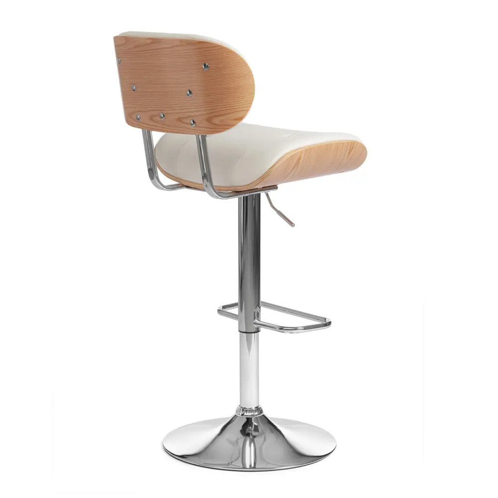 Фото 6 Барный стул Tetchair Drakar 51x116x56 цвет белый/натуральный Фото 6 Барный стул Tetchair Drakar 51x116x56 цвет белый/натуральный