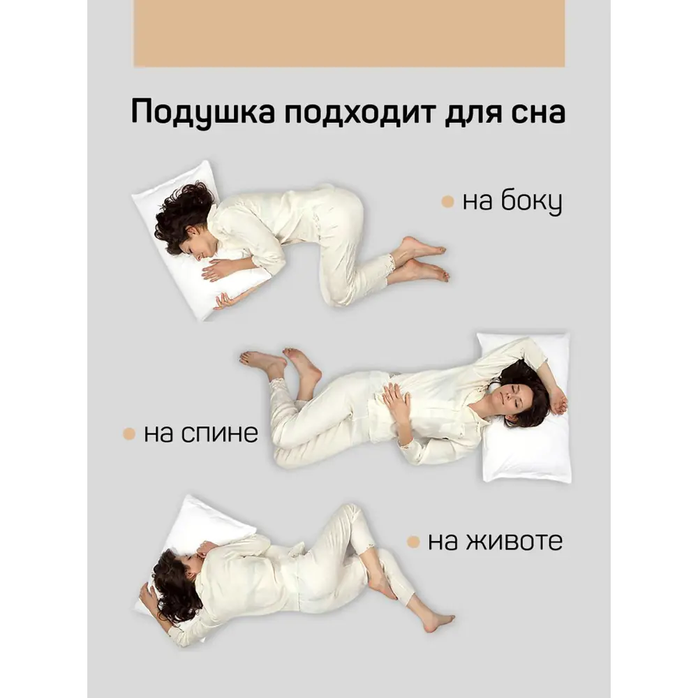 Фото 5 Подушка анатомическая IQ Sleep CC43X64XM, 43x64 см, пена с эффектом памяти Фото 5 Подушка анатомическая IQ Sleep CC43X64XM, 43x64 см, пена с эффектом памяти