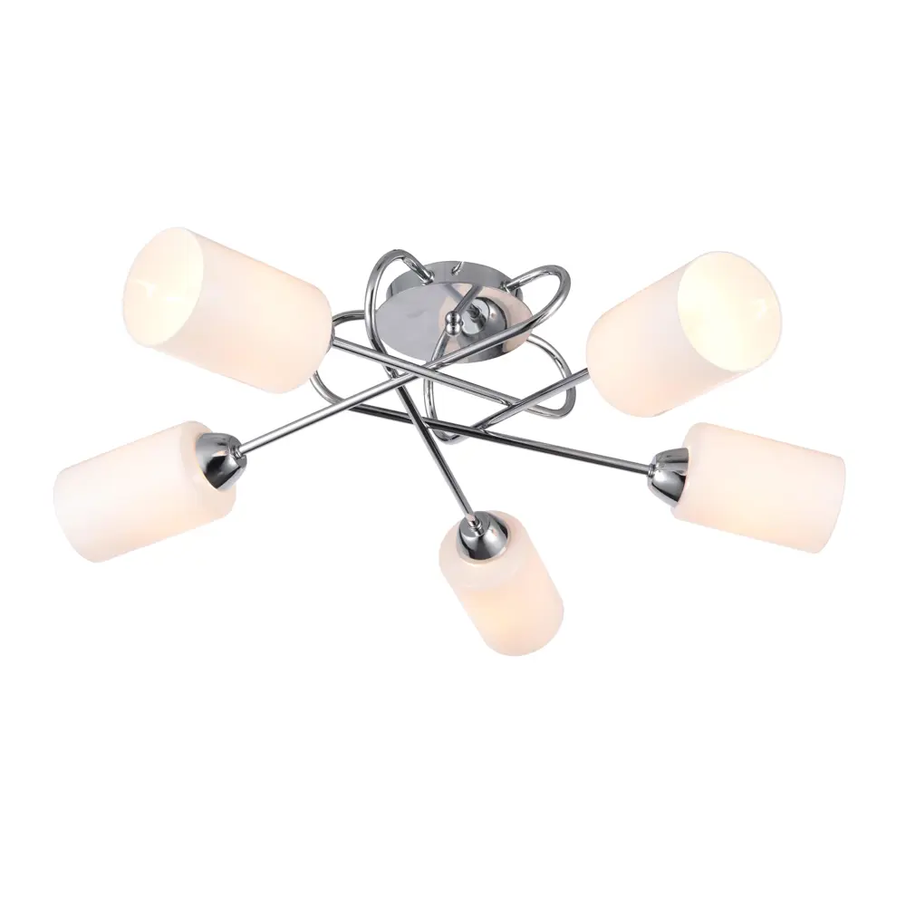 Фото Люстра потолочная ESCADA 679/5PL Modern 5 ламп 16.70 м² цвет хром Фото Люстра потолочная ESCADA 679/5PL Modern 5 ламп 16.70 м² цвет хром