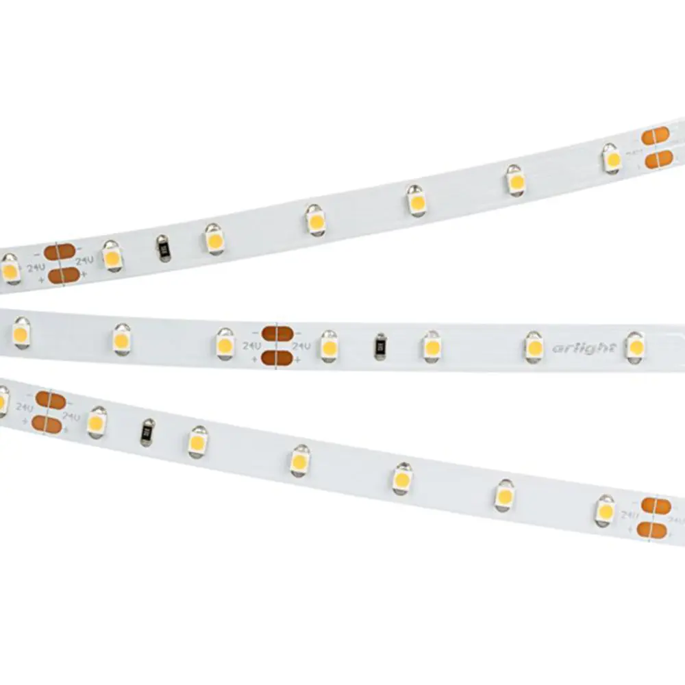 Фото Светодиодная лента Arlight 027935 2 SMD 2835 60 диод/4 Вт/м 24 В IP20 5 м теплый белый свет Фото Светодиодная лента Arlight 027935 2 SMD 2835 60 диод/4 Вт/м 24 В IP20 5 м теплый белый свет