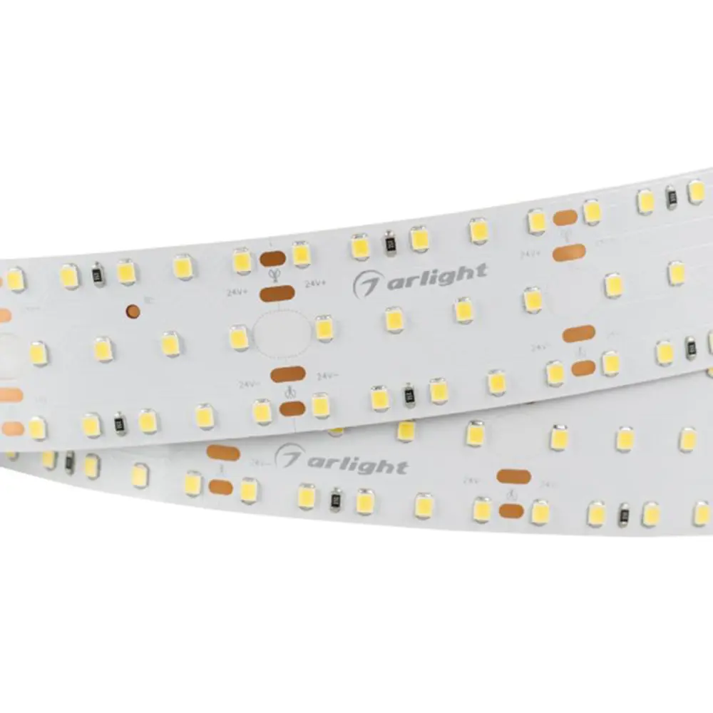 Фото Светодиодная лента Arlight 021202 SMD 2835 280 диод/25 Вт/м 24 В IP20 2.5 м теплый белый свет Фото Светодиодная лента Arlight 021202 SMD 2835 280 диод/25 Вт/м 24 В IP20 2.5 м теплый белый свет