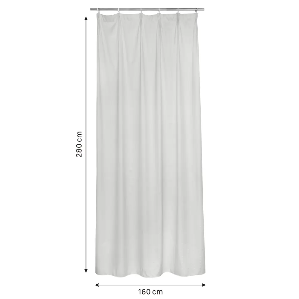 Фото 2 Штора на ленте Inspire Croco 160x280 см цвет серый Фото 2 Штора на ленте Inspire Croco 160x280 см цвет серый