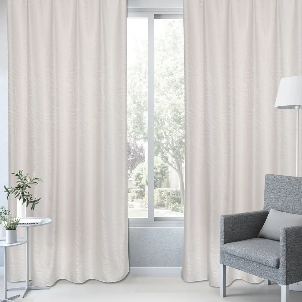 Фото 6 Штора на ленте Inspire Tilo 160x280 см цвет бежевый Фото 6 Штора на ленте Inspire Tilo 160x280 см цвет бежевый