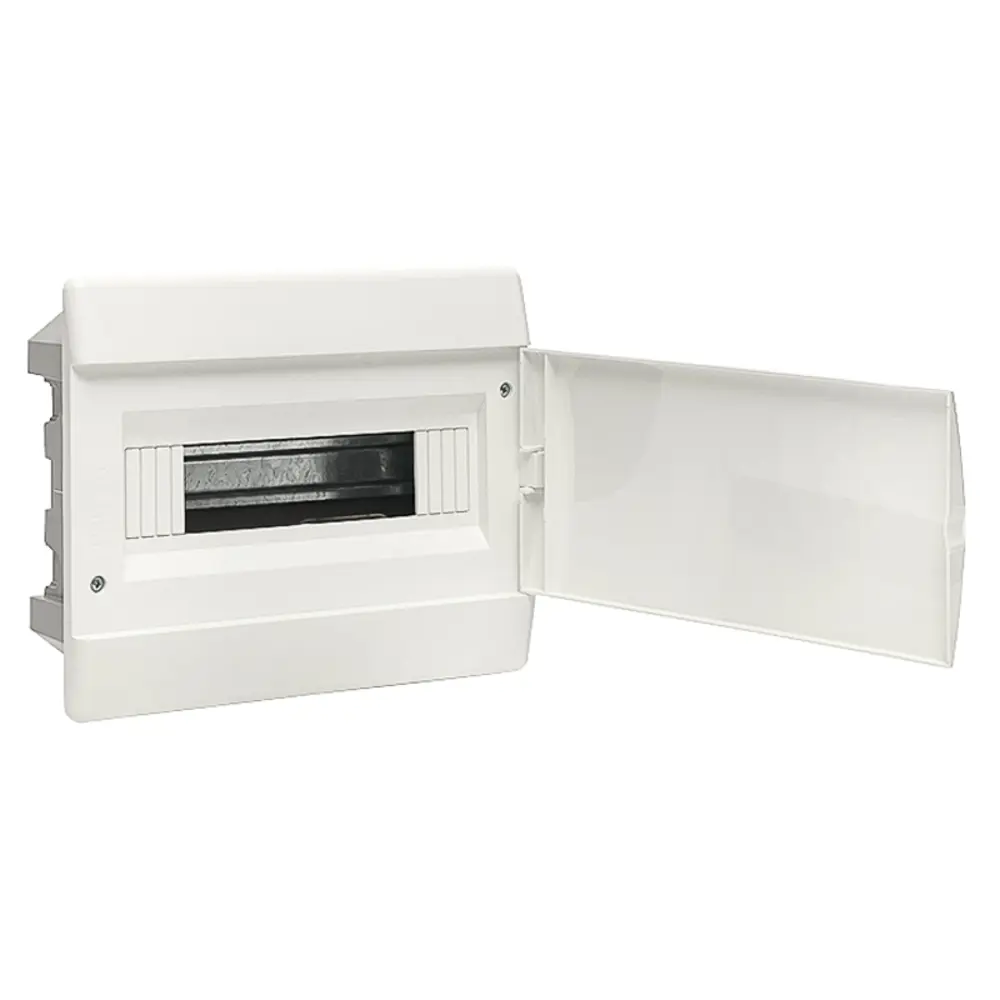 Фото 3 Щит распределительный встраиваемый EKF PROxima ЩРВ-П-12 SlimBox 1х12 модулей белая дверца IP41 Фото 3 Щит распределительный встраиваемый EKF PROxima ЩРВ-П-12 SlimBox 1х12 модулей белая дверца IP41
