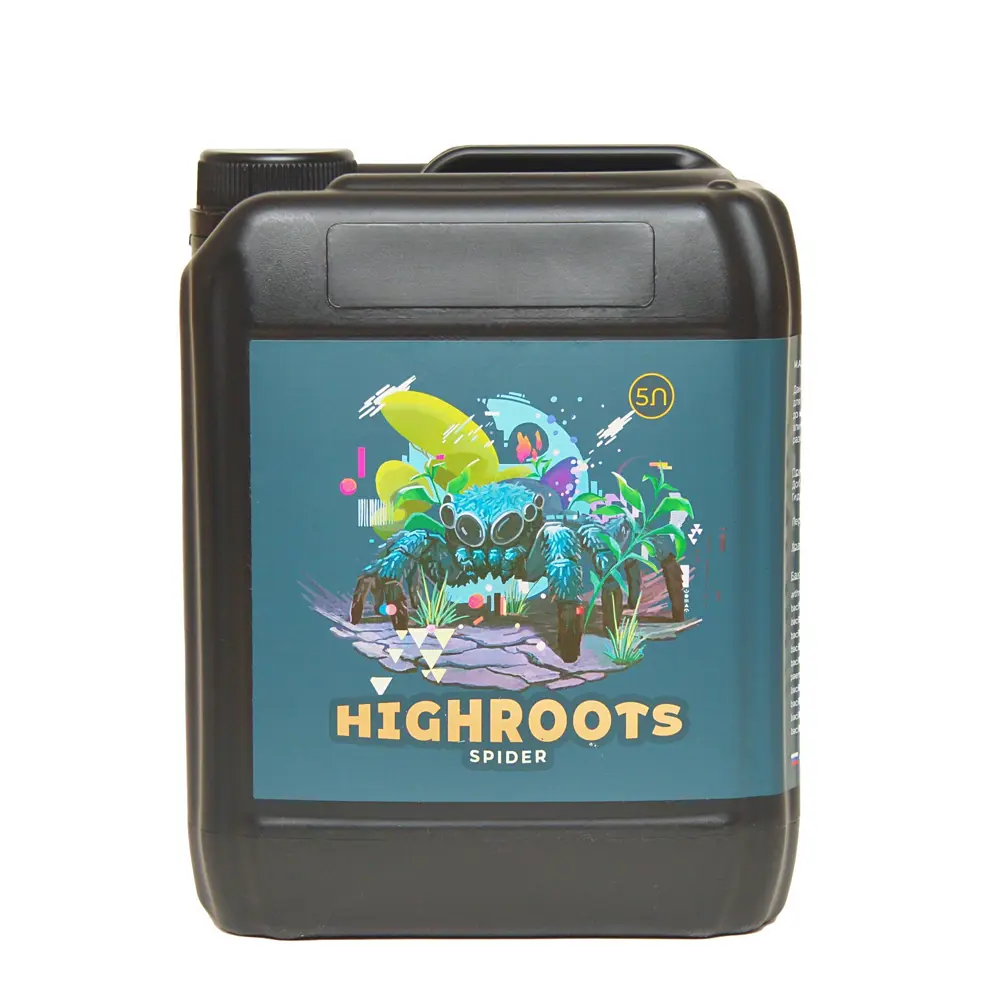 Фото Стимулятор корнеобразования Highroots Spider 5000 мл с полезными бактериями Фото Стимулятор корнеобразования Highroots Spider 5000 мл с полезными бактериями
