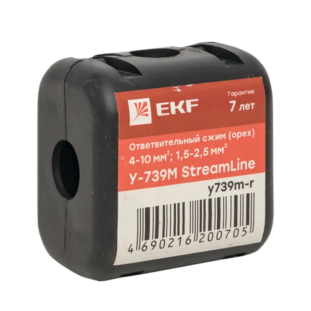 Фото Ответвительный сжим EKF StreamLine У739М 4-10 мм² 1,5-2.5 мм² Фото Ответвительный сжим EKF StreamLine У739М 4-10 мм² 1,5-2.5 мм²