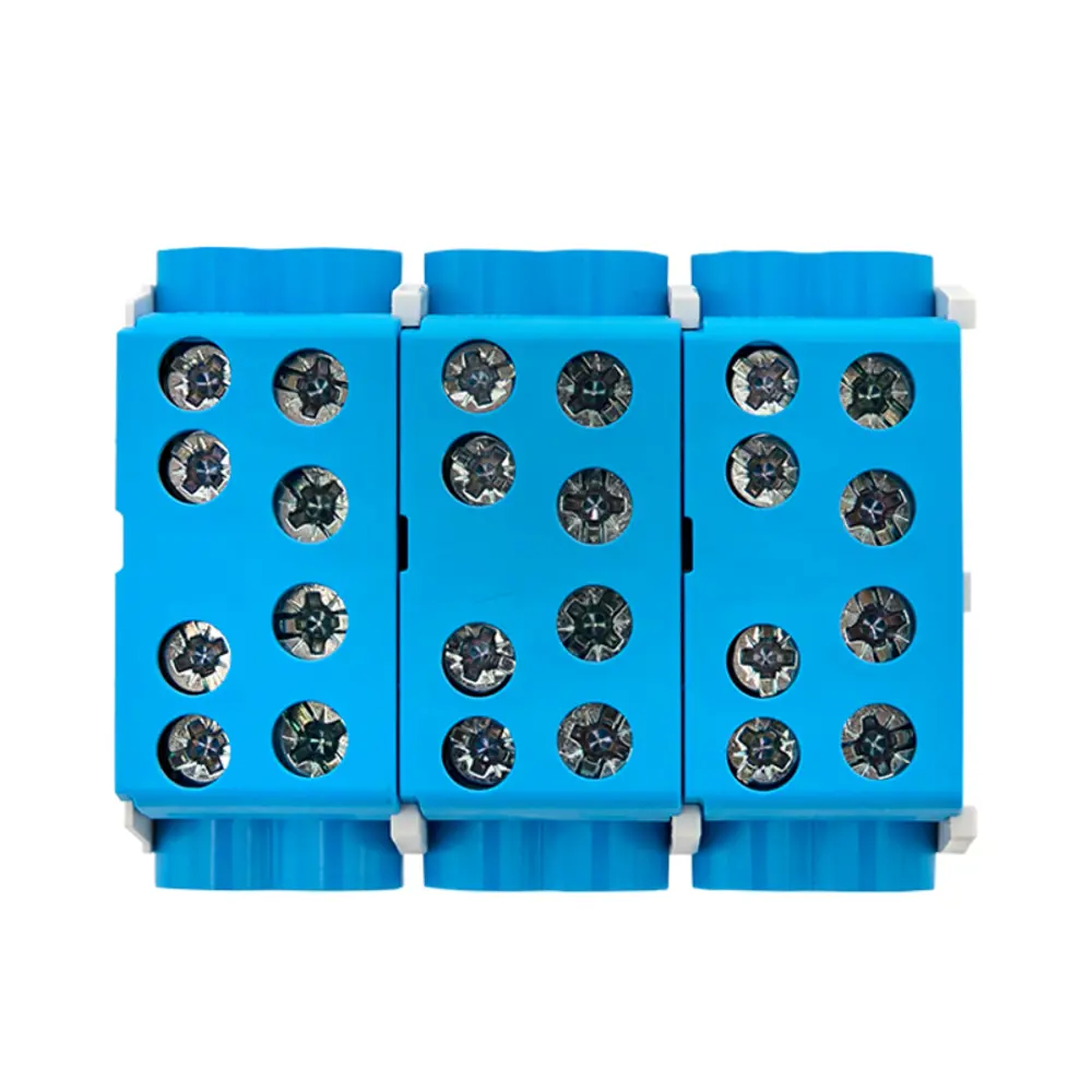 Фото 2 Клемма распределительная КСР EKF PROxima с двойным винтом 2x35/2x25 синяя Фото 2 Клемма распределительная КСР EKF PROxima с двойным винтом 2x35/2x25 синяя