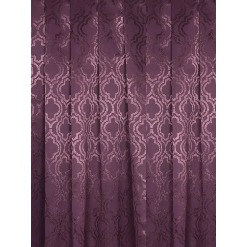 Фото Штора на шторной ленте Мерилин 140х260 см цвет фиолетовый Фото Штора на шторной ленте Мерилин 140х260 см цвет фиолетовый