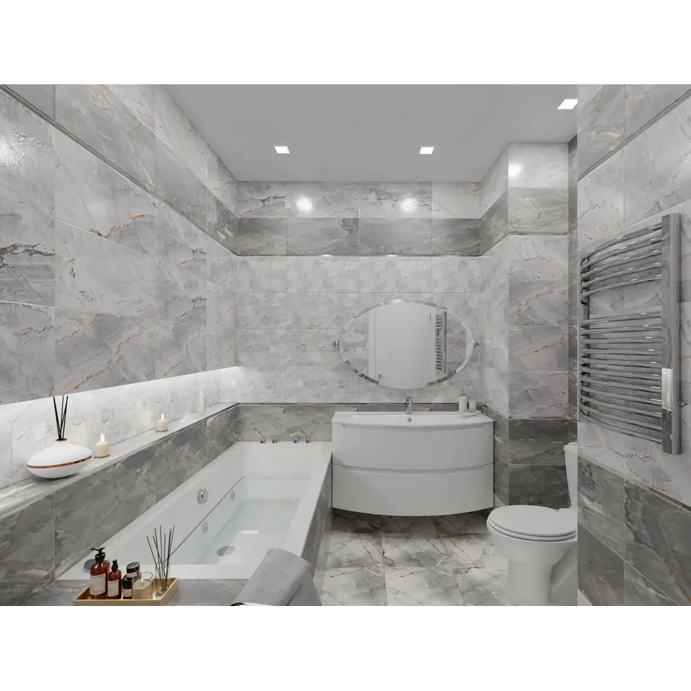 Фото 6 Декор настенный Strict Dec 30x60 см 1.62 м² цвет серый Фото 6 Декор настенный Strict Dec 30x60 см 1.62 м² цвет серый