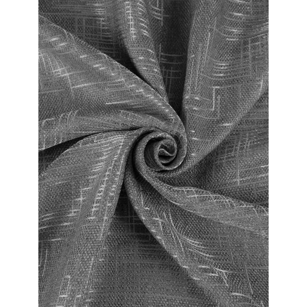 Фото 3 Комплект штор на шторной ленте Делис 400х270 см цвет темно-серый Фото 3 Комплект штор на шторной ленте Делис 400х270 см цвет темно-серый