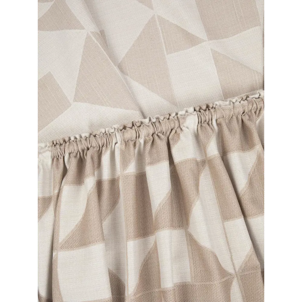 Фото 3 Комплект штор на шторной ленте Тамика 200х250 см цвет бежевый