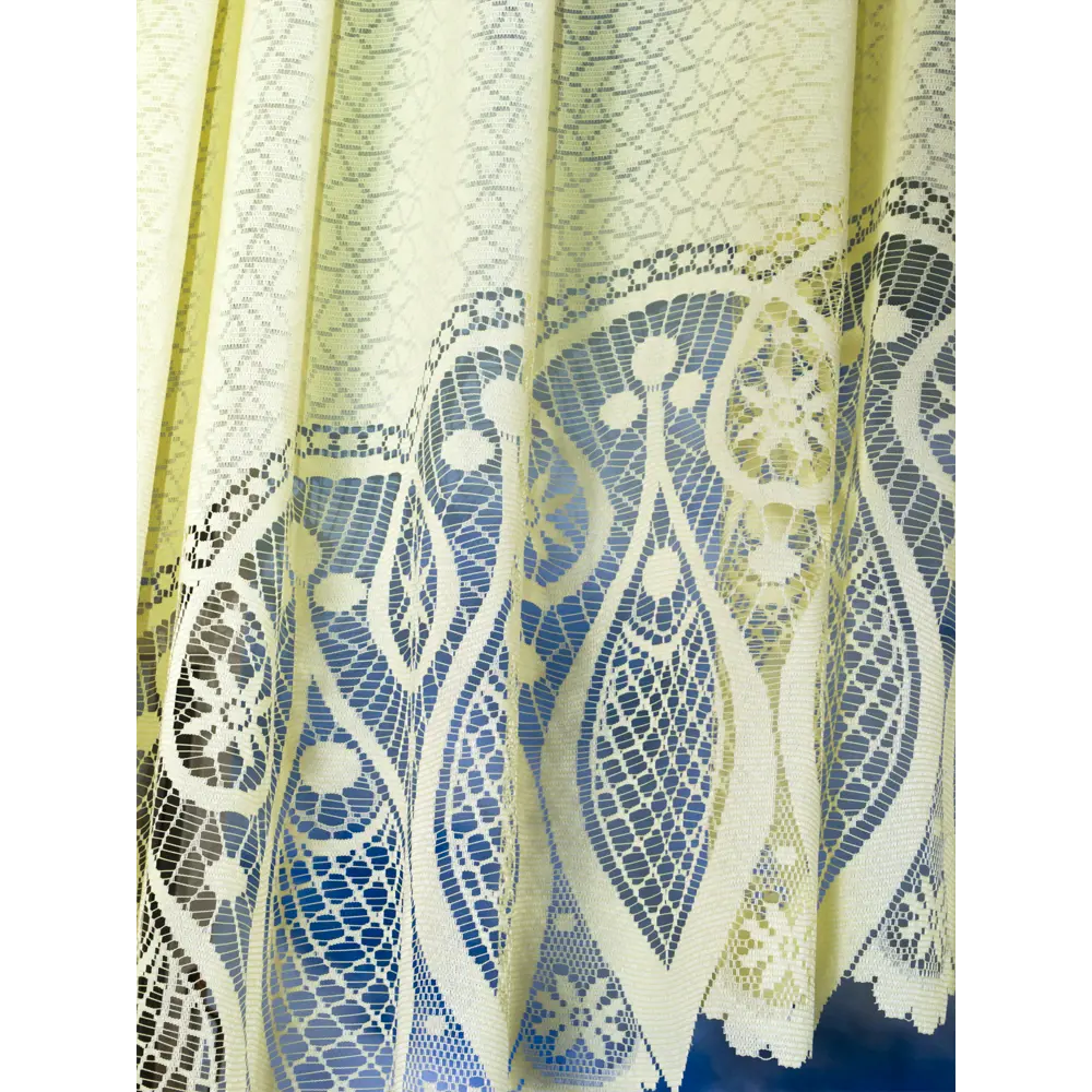 Фото 2 Тюль на шторной ленте для кухни 2075 350х160 см цвет желтый Фото 2 Тюль на шторной ленте для кухни 2075 350х160 см цвет желтый