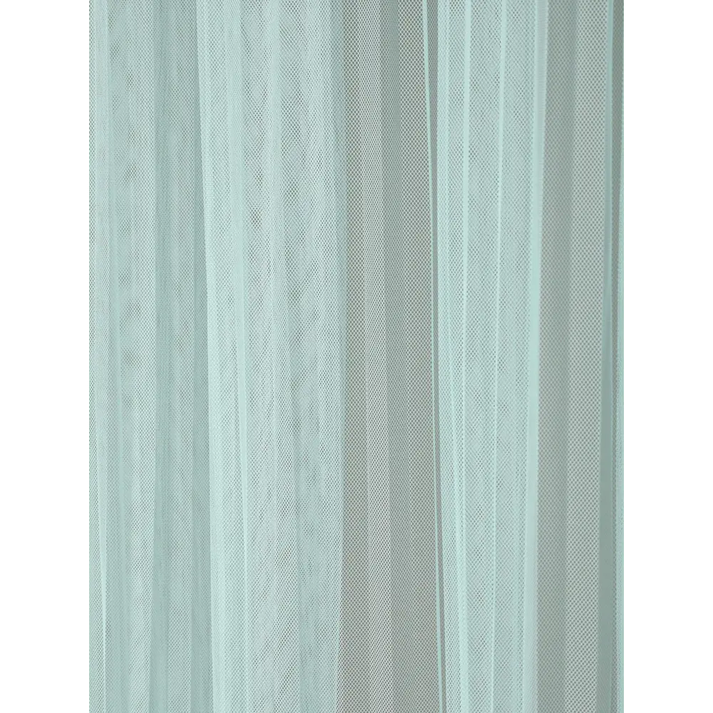 Фото 3 Тюль на шторной ленте Этель 400х290 см цвет бирюзовый