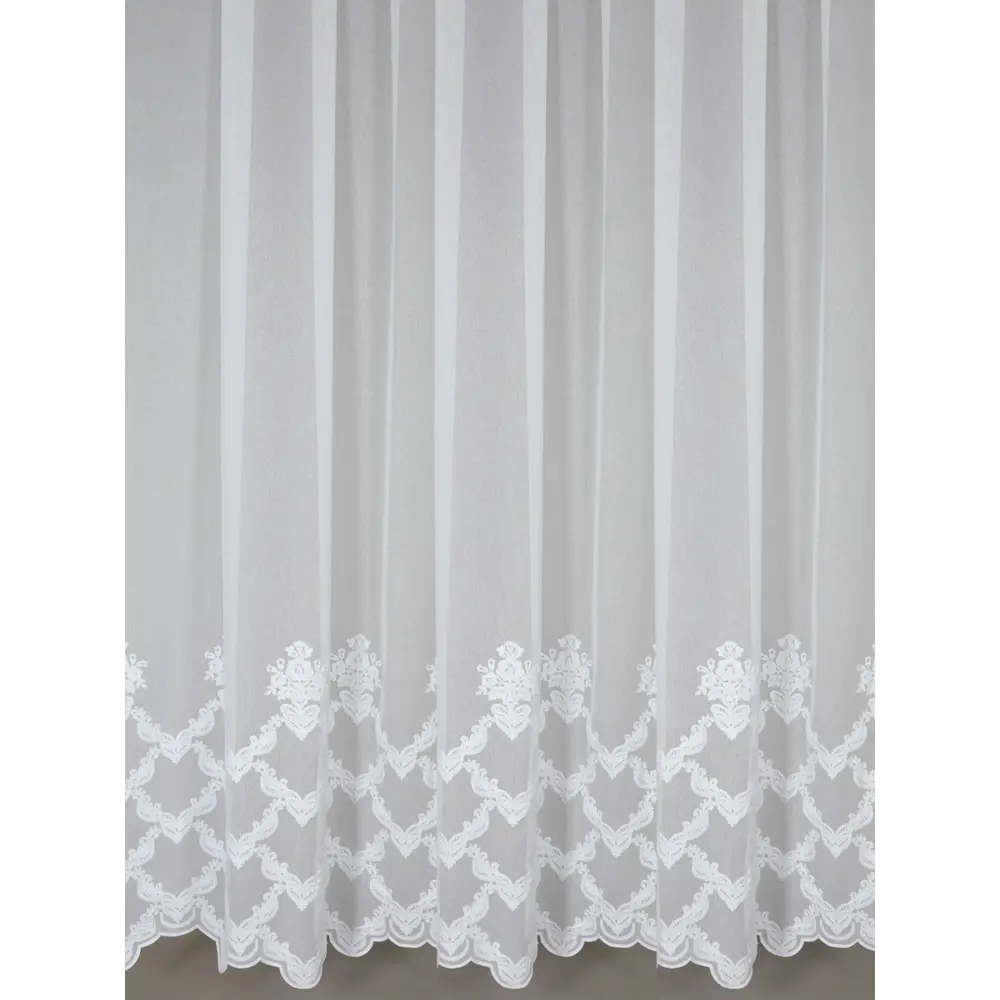 Фото 5 Тюль на шторной ленте для кухни Амали 300х260 см цвет белый Фото 5 Тюль на шторной ленте для кухни Амали 300х260 см цвет белый