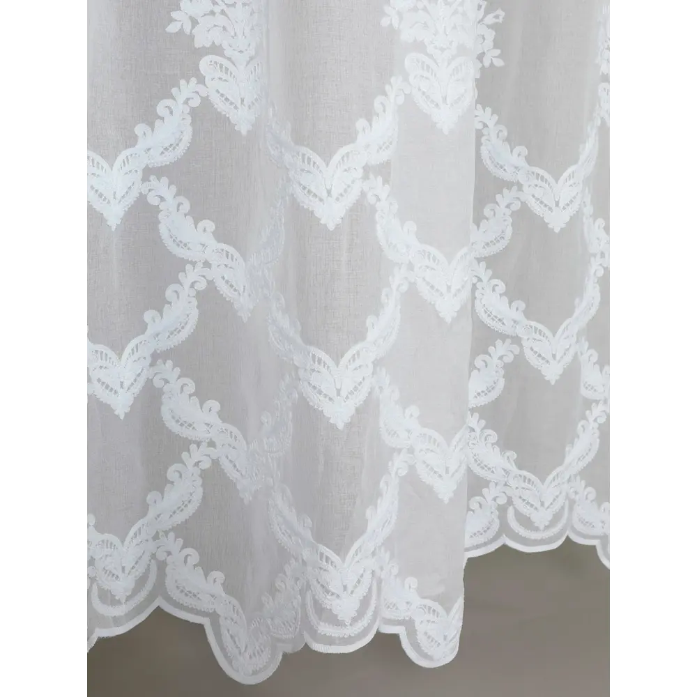 Фото 7 Тюль на шторной ленте для кухни Амали 300х260 см цвет белый Фото 7 Тюль на шторной ленте для кухни Амали 300х260 см цвет белый