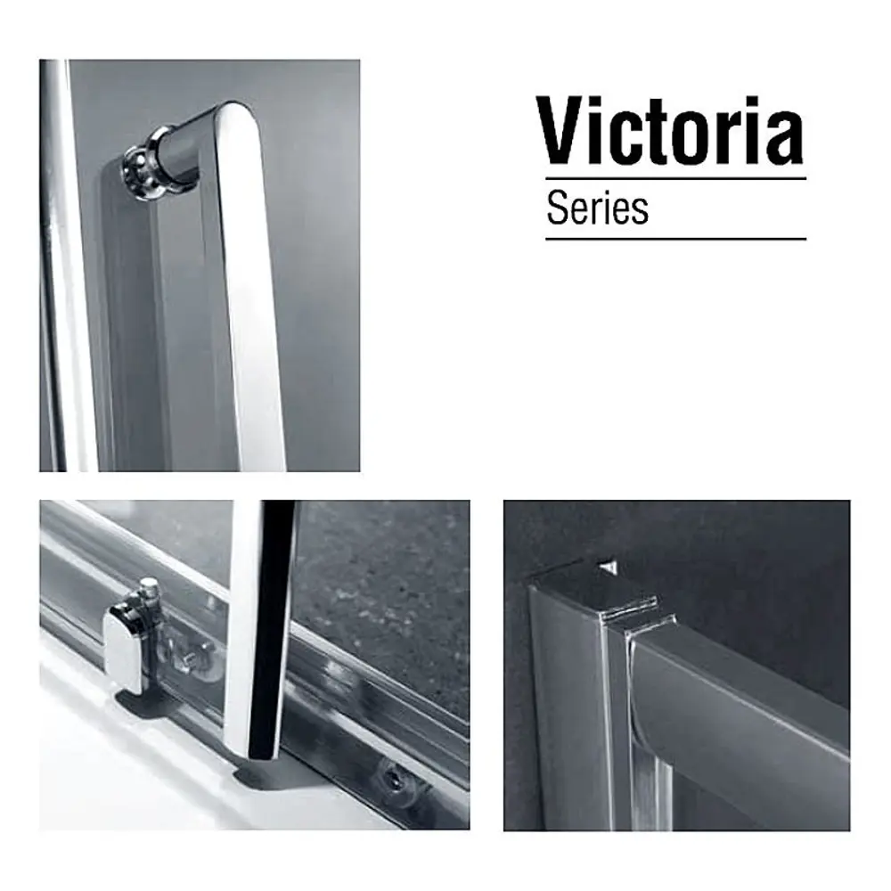 Фото 3 Душевая дверь Gemy Victoria S30191F раздвижная прозрачная 190х160см Фото 3 Душевая дверь Gemy Victoria S30191F раздвижная прозрачная 190х160см