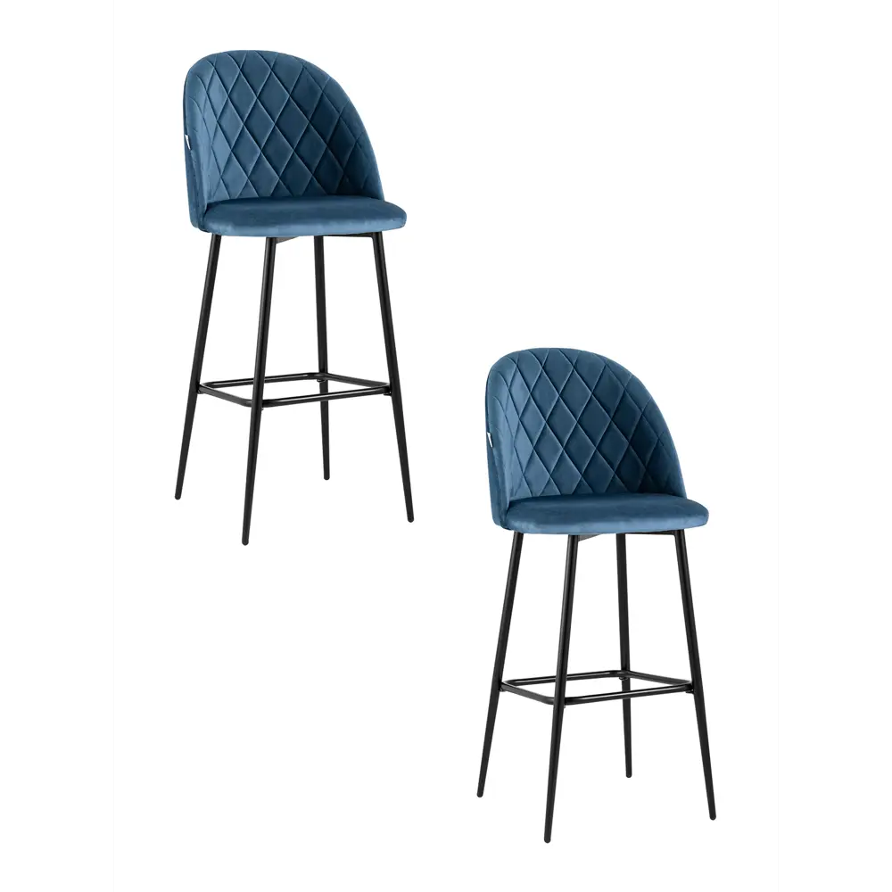 Фото Барный стул Stool Group Марсель 49x110x54 цвет синий Фото Барный стул Stool Group Марсель 49x110x54 цвет синий