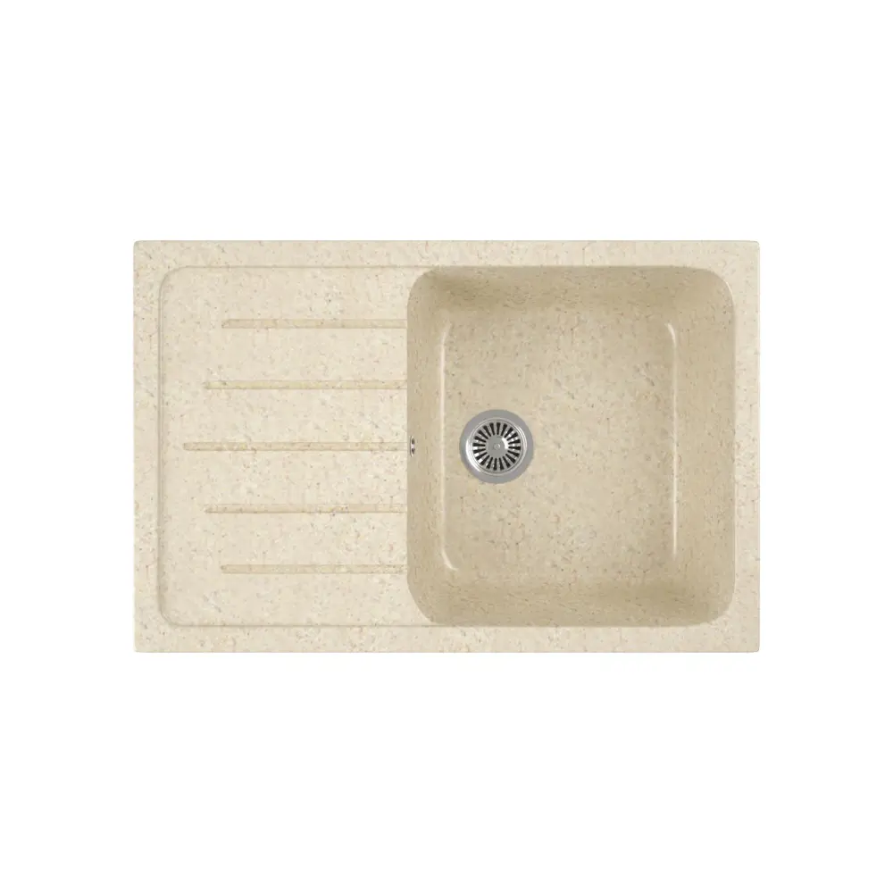 Фото Мойка кухонная GreenStone 75x49 см GRS-76-328 цвет бежевый Фото Мойка кухонная GreenStone 75x49 см GRS-76-328 цвет бежевый