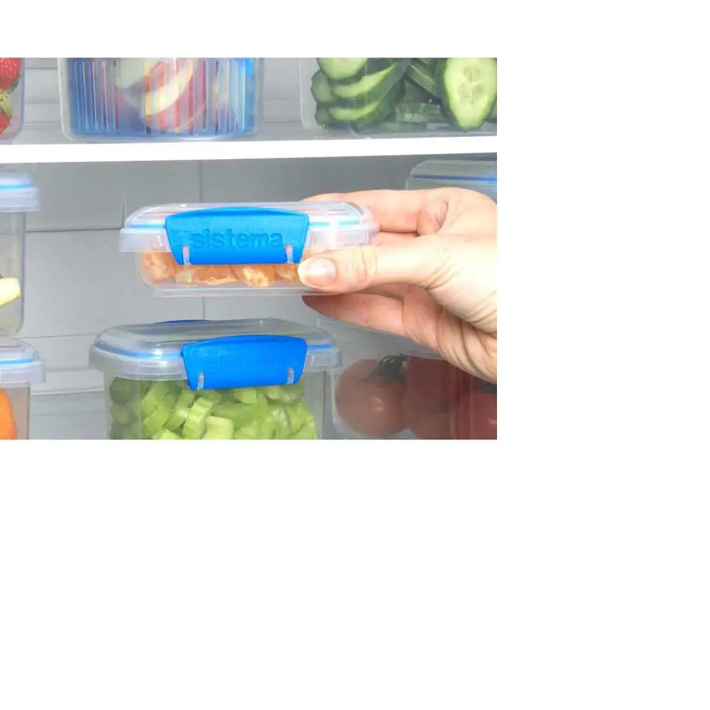 Фото 3 Контейнер для пищевых продуктов Sistema 0.2 л пластик цвет голубой 921523 Фото 3 Контейнер для пищевых продуктов Sistema 0.2 л пластик цвет голубой 921523