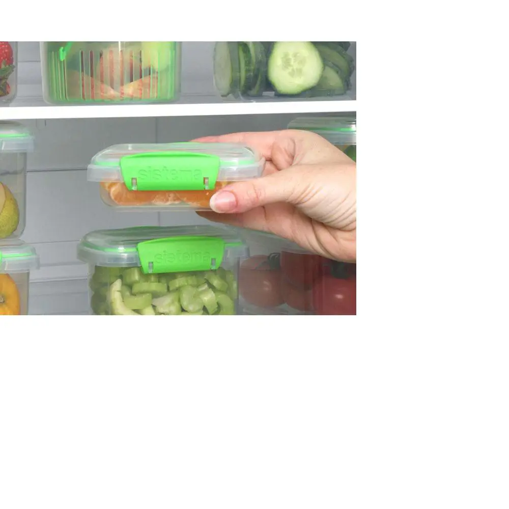 Фото 6 Контейнер для пищевых продуктов Sistema 0.2 л пластик цвет зеленый 951523 Фото 6 Контейнер для пищевых продуктов Sistema 0.2 л пластик цвет зеленый 951523