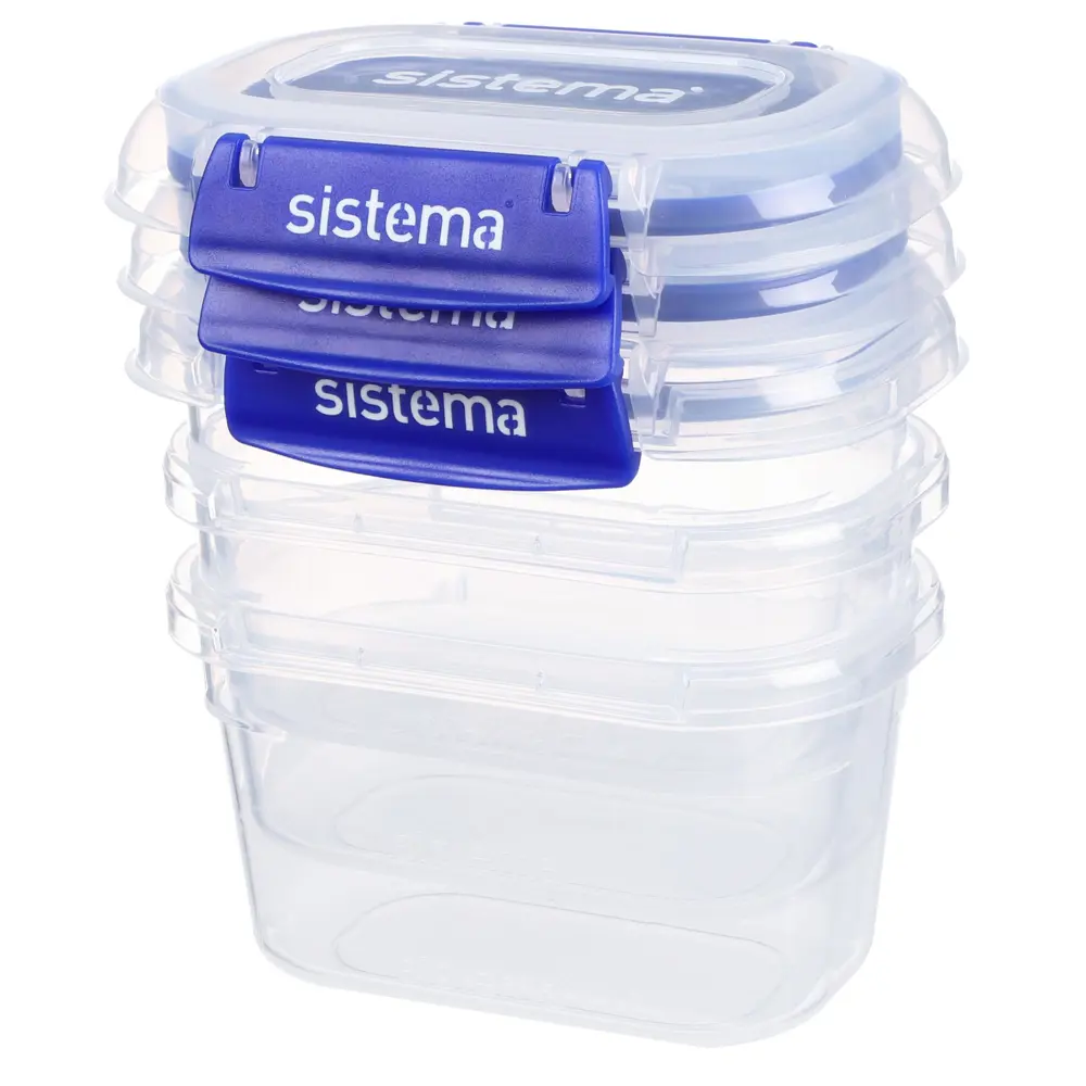 Фото 2 Контейнер для пищевых продуктов Sistema 0.4 л пластик цвет синий 881543 Фото 2 Контейнер для пищевых продуктов Sistema 0.4 л пластик цвет синий 881543