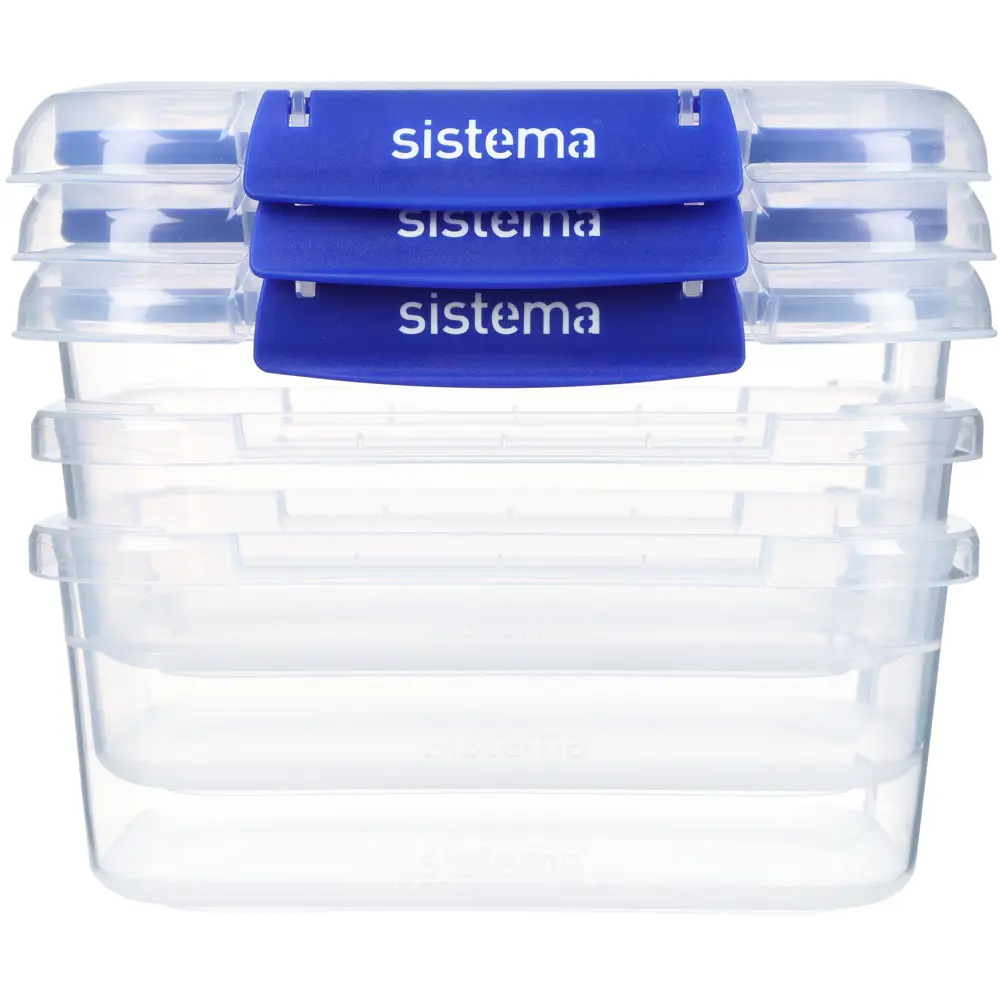 Фото 4 Контейнер для пищевых продуктов Sistema 1 л пластик цвет синий 881613 Фото 4 Контейнер для пищевых продуктов Sistema 1 л пластик цвет синий 881613